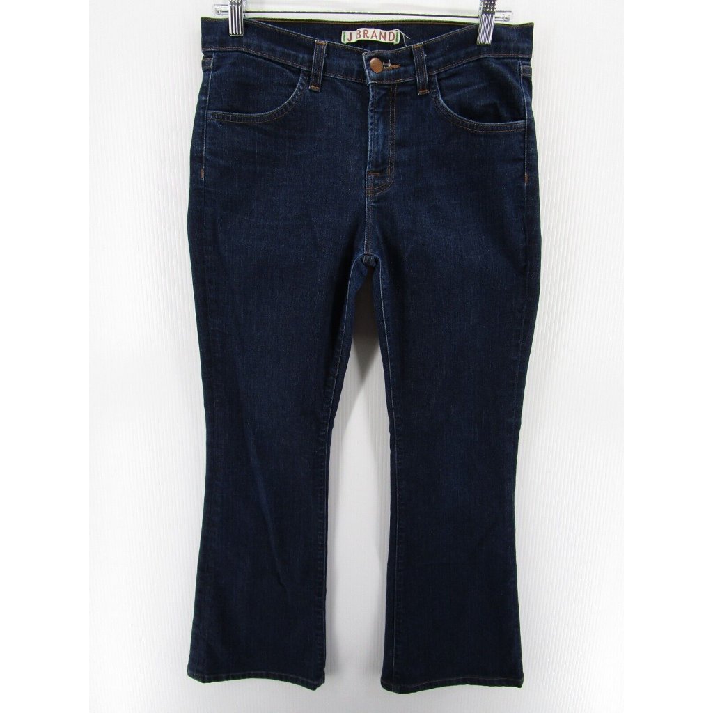 J Brand Jeans 29 Pure Bootcut Denim Pants Stretch Preppy Dark Wash